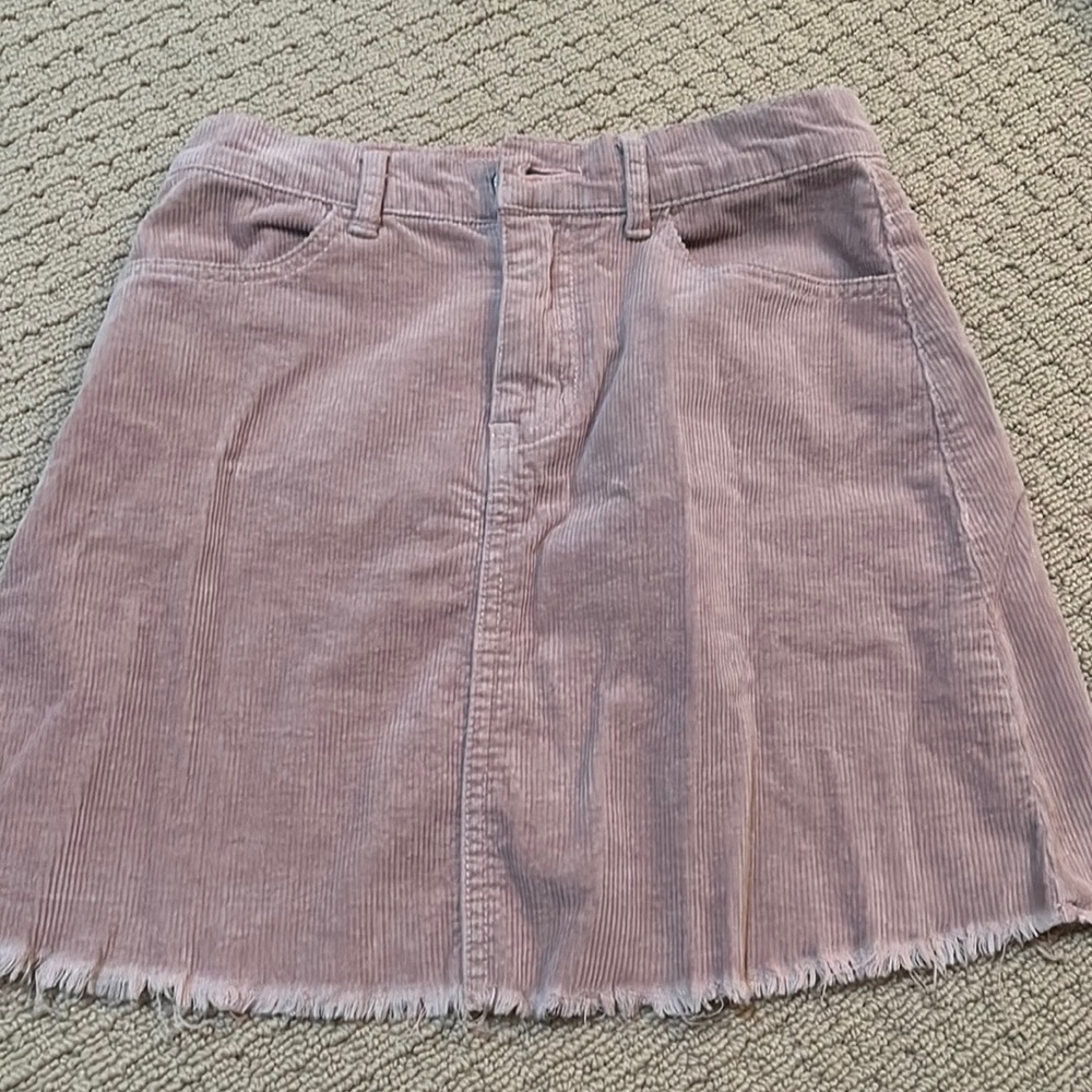 size SMALL forever 21 pink corduroy skirt